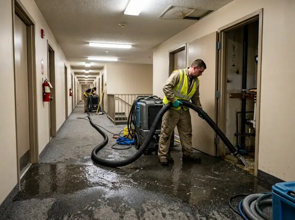 multi-unit-apartment-hallway-f-005 — frequently asked questions, Emergency Burst Pipe Water Extraction & Removal in Spring,…